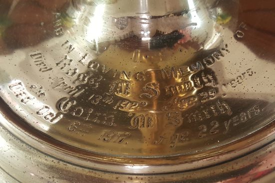 Brass lectern base