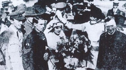 a male and female getting married 