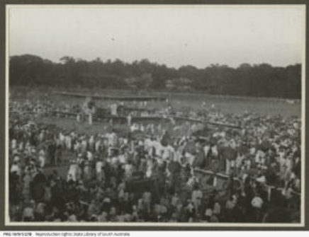 Men in field