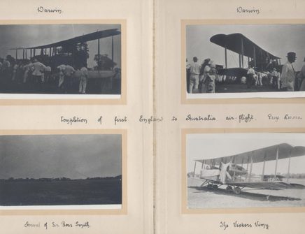 Photos of the vimy arriving in Darwin