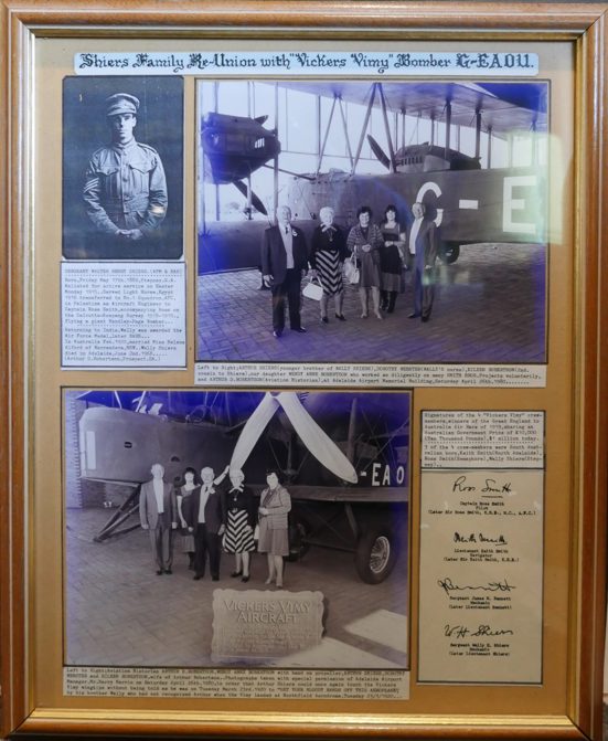Photos of the vimy Framed 