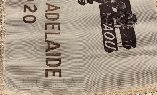 Vimy Flag signed