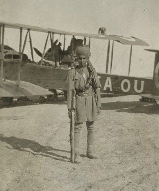 A soldier with the Vimy 