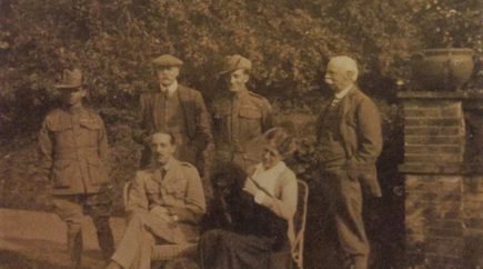 Group portrait of the Borton and Bennett families