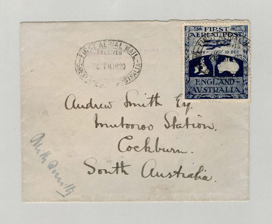 Ross Smith letter to his father Andrew