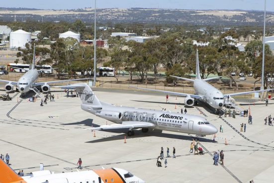 Alliance F-70 on tarmac