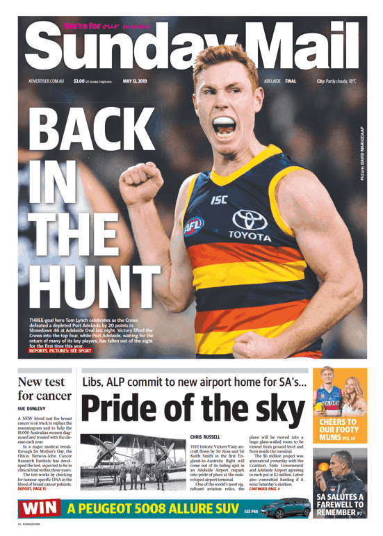 Sunday Mail cutout 