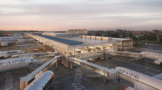 Render of Adelaide Airport Northern Terminal Expansion