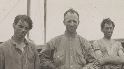Ross Smith with Jim and Walter Shiers