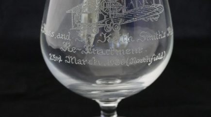 Etched goblet