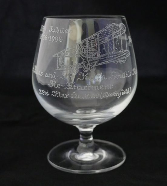 Etched goblet
