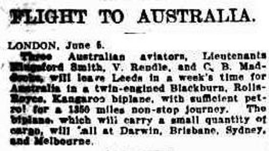 Flight to Australia