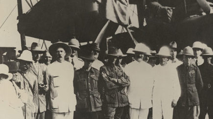 Men in front of vimy