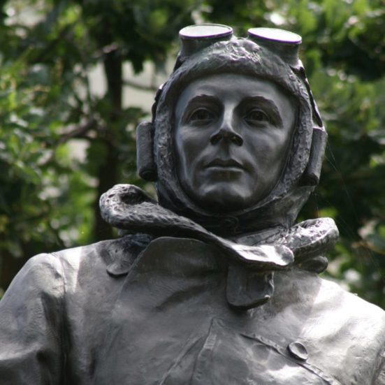 Sculpture of Frederick Brook Hitch 