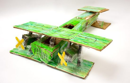 Vimy model made of pop-sticks by Joel Allison, Year 5 at Cedar College.