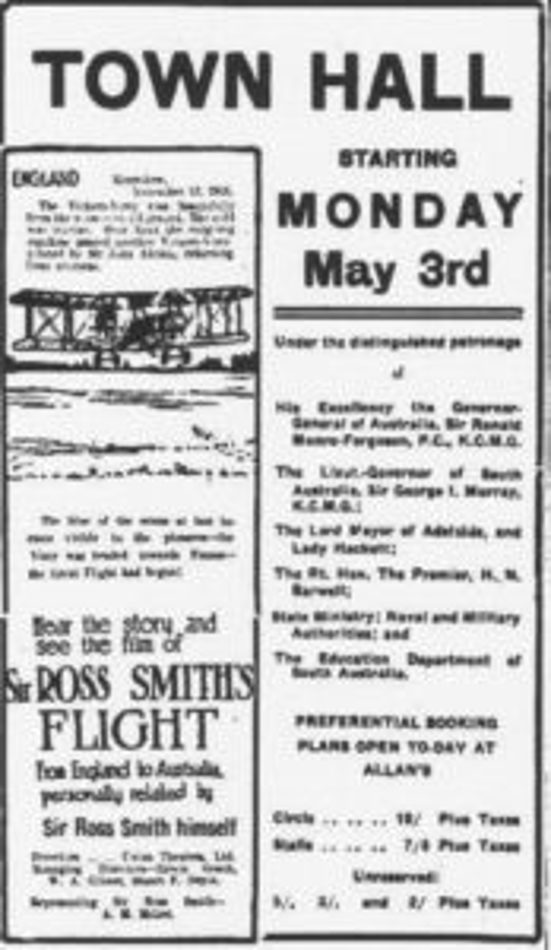 newspaper cut out: Town Hall 