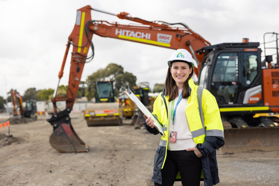 Excavator digging