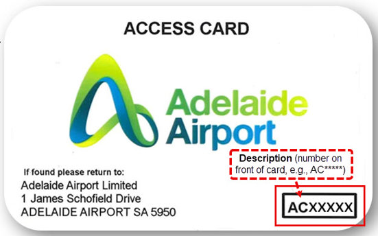 Front image of  Access Card