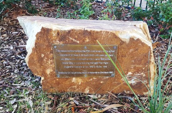 Plaque at the primary school