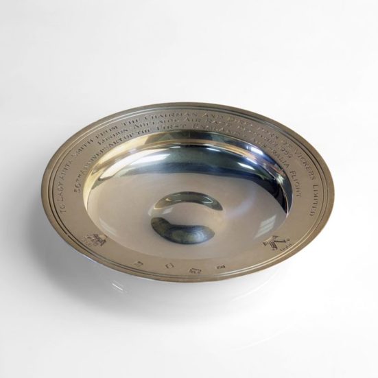 50th Anniversary Silver Dish