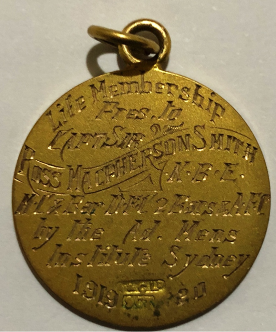Institute Life Membership - back