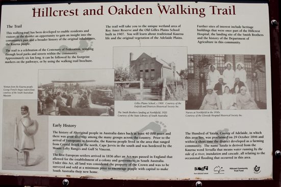 walking trail information sheet