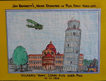 Colouring in of Vimy in pisa