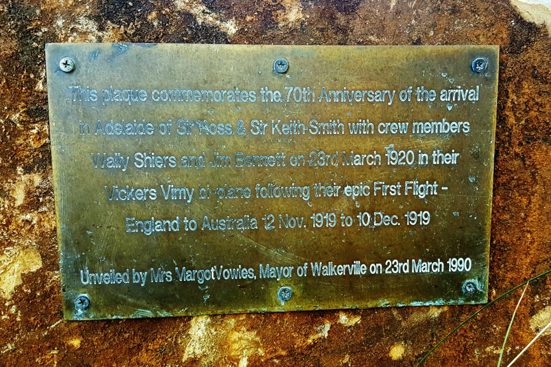 Plaque up close